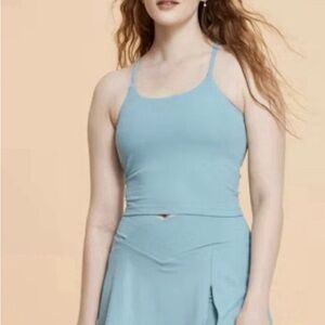 Blogilates Blue Strappy Tank